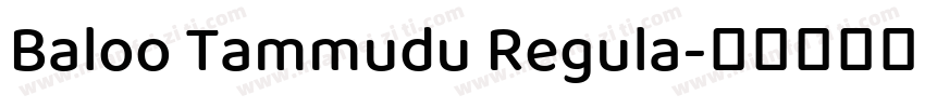 Baloo Tammudu Regula字体转换